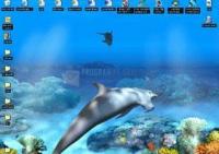 Pantallazo Living 3D Dolphins Wallpaper