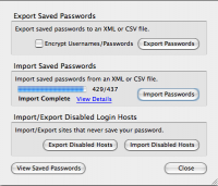 Pantallazo Password Exporter