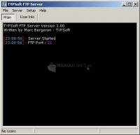 Pantallazo TYPsoft FTP Server