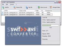 Pantallazo SWF to AVI Converter