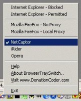 Pantallazo Browser Tray Switch