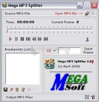 Pantallazo Mega MP3 Splitter