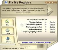 Pantallazo Fix My Registry