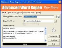 Pantallazo Advanced Word Repair