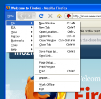 Pantallazo Tiny Menu for Firefox