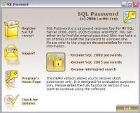Pantallazo SQL Password