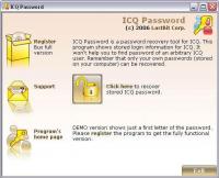 Pantallazo ICQ Password