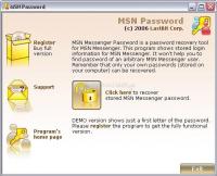 Pantallazo MSN Password