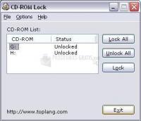 Pantallazo CD-ROM Lock