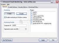 Pantallazo Advanced Email Monitoring