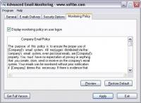Screenshot Advanced Email Monitoring